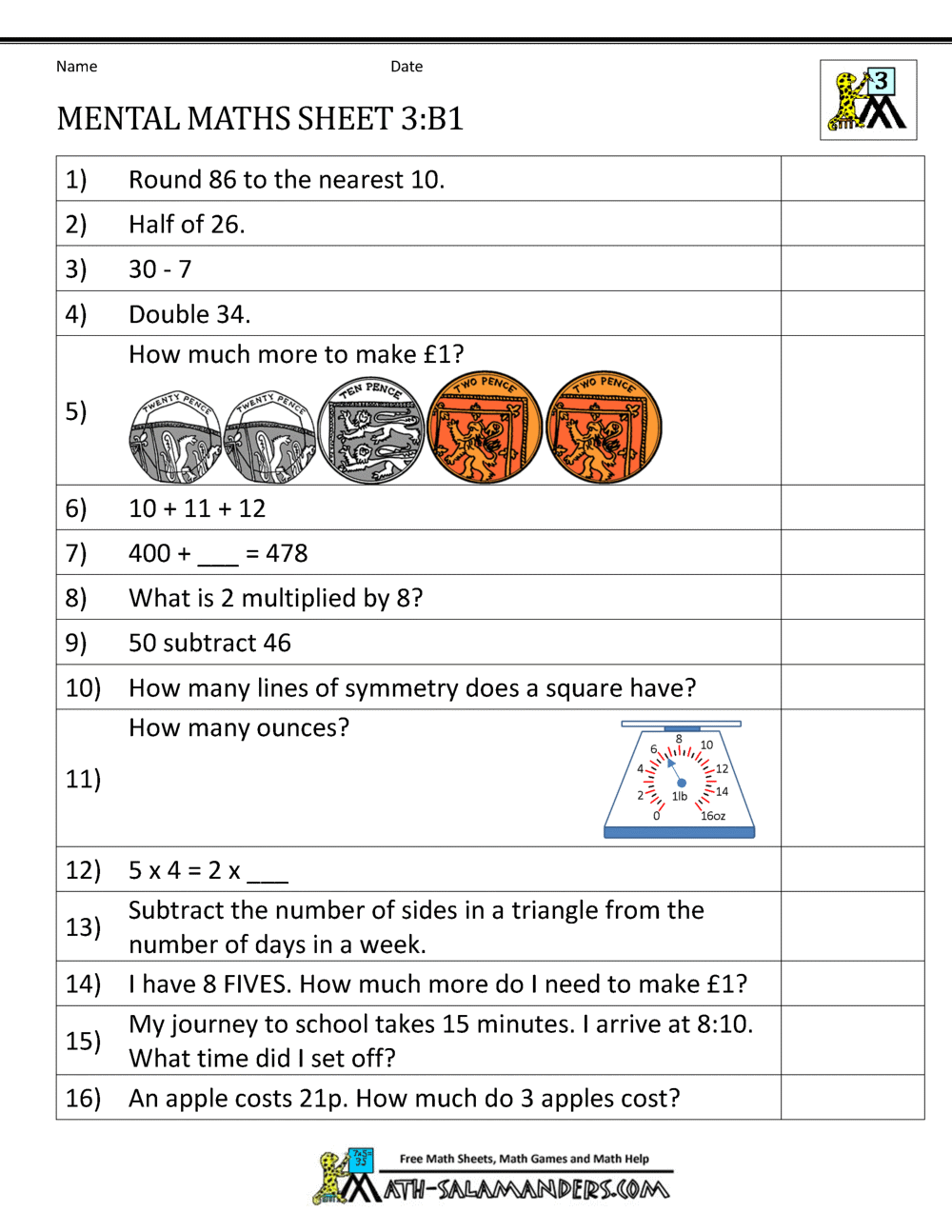 printable maths worksheets ks2 uk