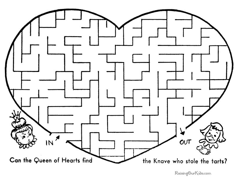 printable mazes 6 year old