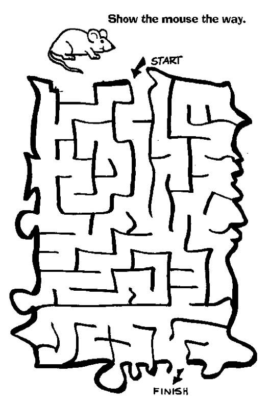 Easy Mazes. Printable Mazes for Kids. - Best Coloring Pages For Kids