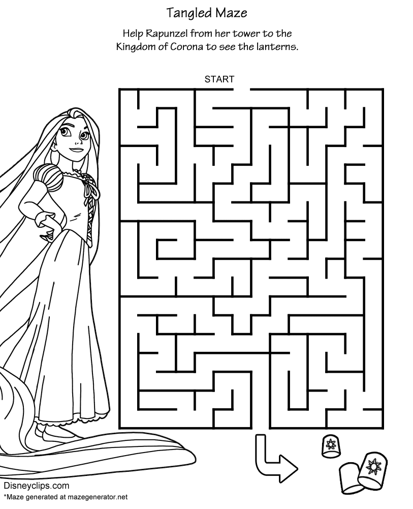 Printable Disney Mazes