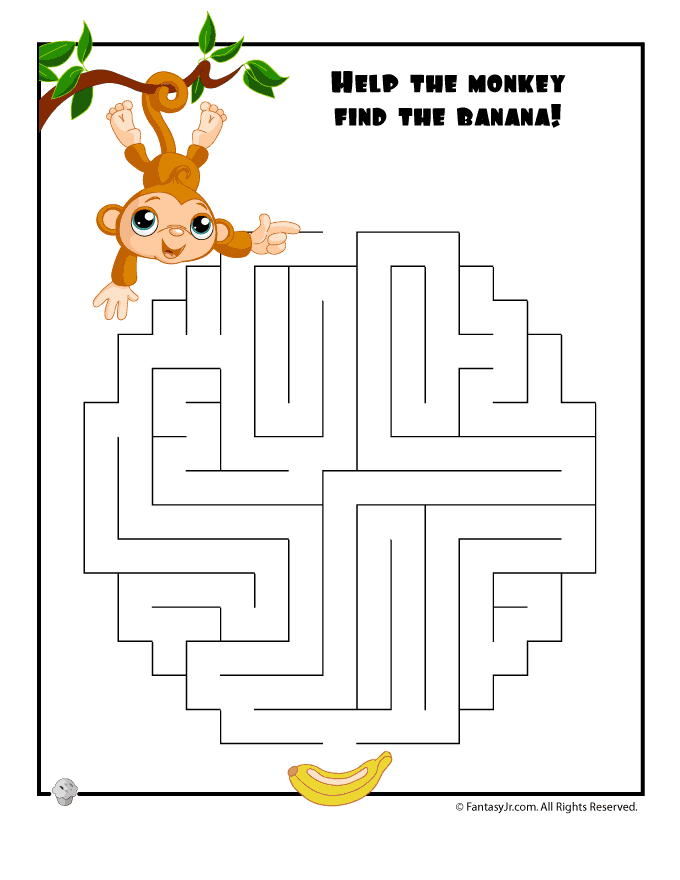 Easy Kids Mazes | Woo! Jr. Kids Activities : Childrens Publishing