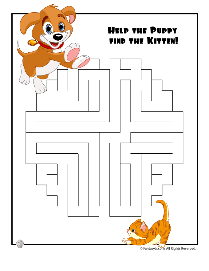 printable mazes for 2 year olds