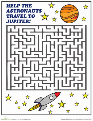 Jupiter Maze | Worksheet 