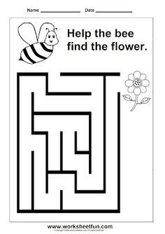 printable mazes for pre k