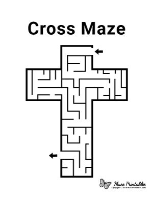 printable mazes for sunday school
