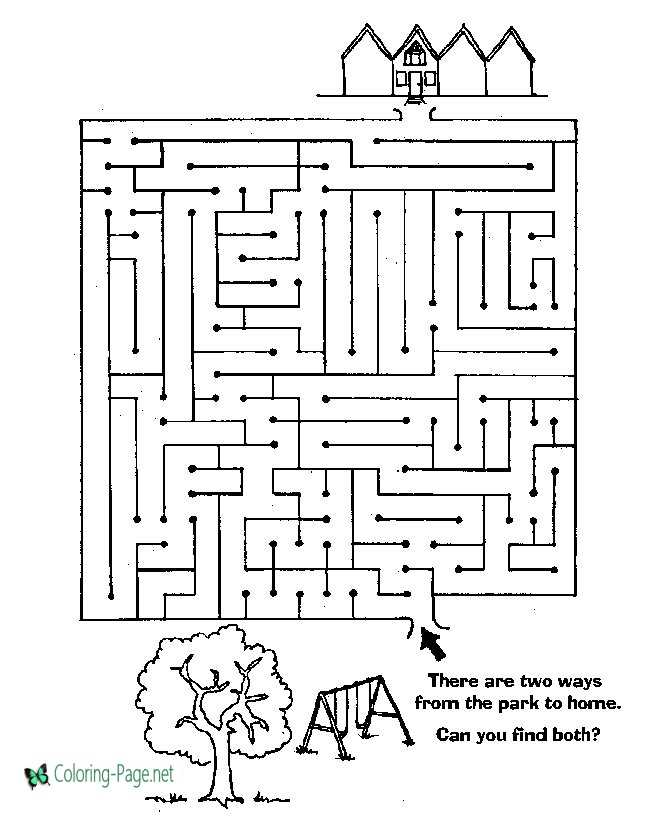 printable mazes that make pictures