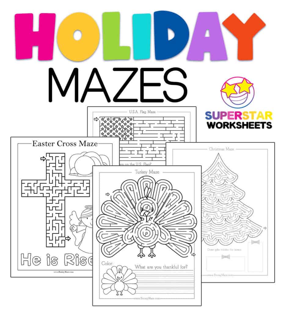 Printable Mazes -Worksheets Library