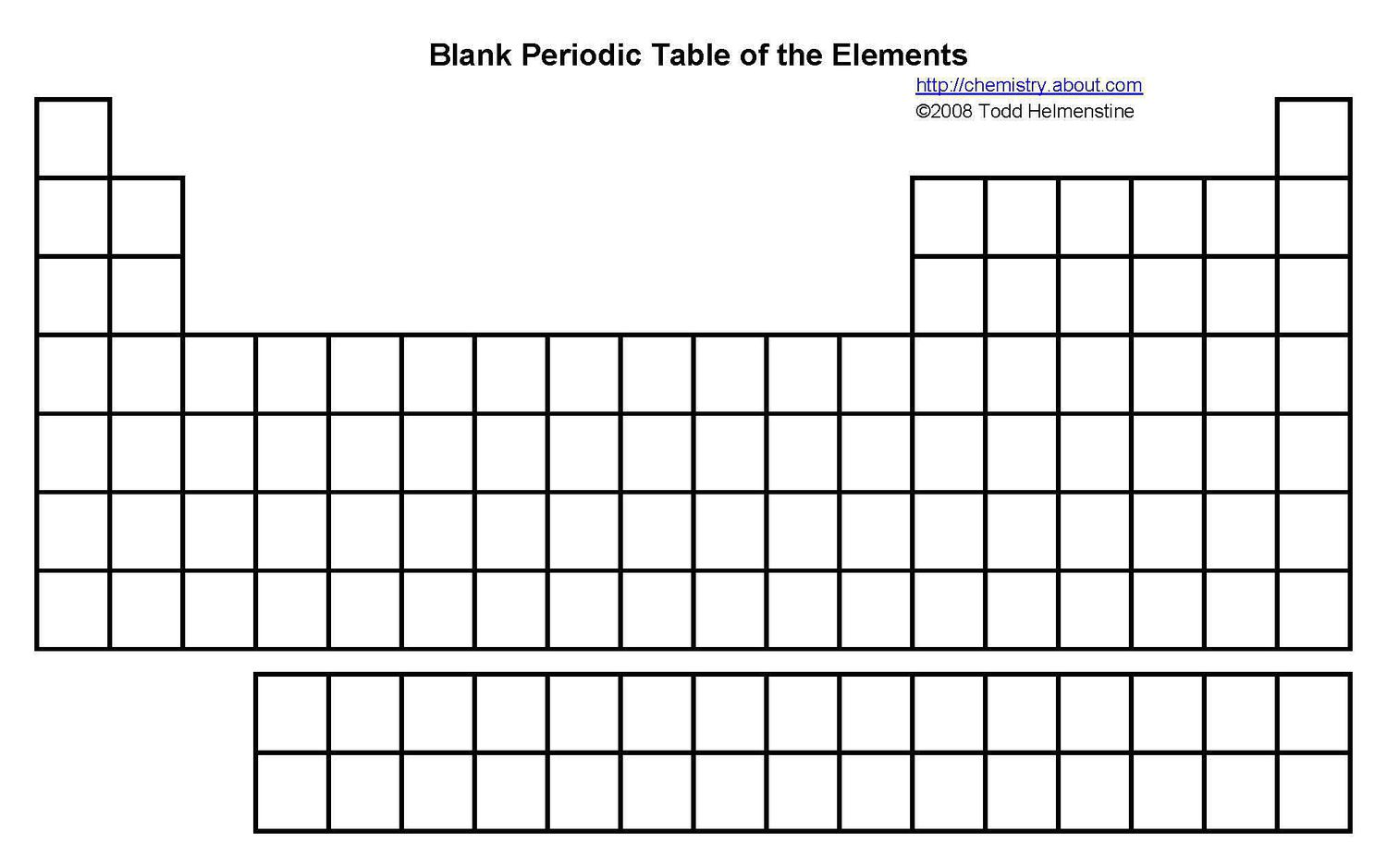 Free Printable Periodic Table of Elements