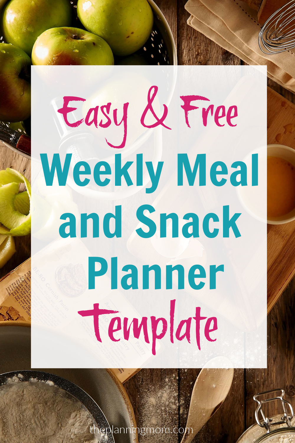 printable meal and snack planner
