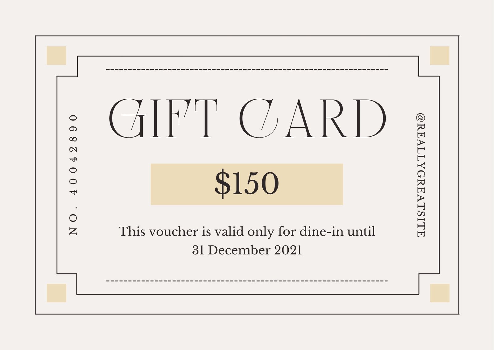 printable meal gift vouchers