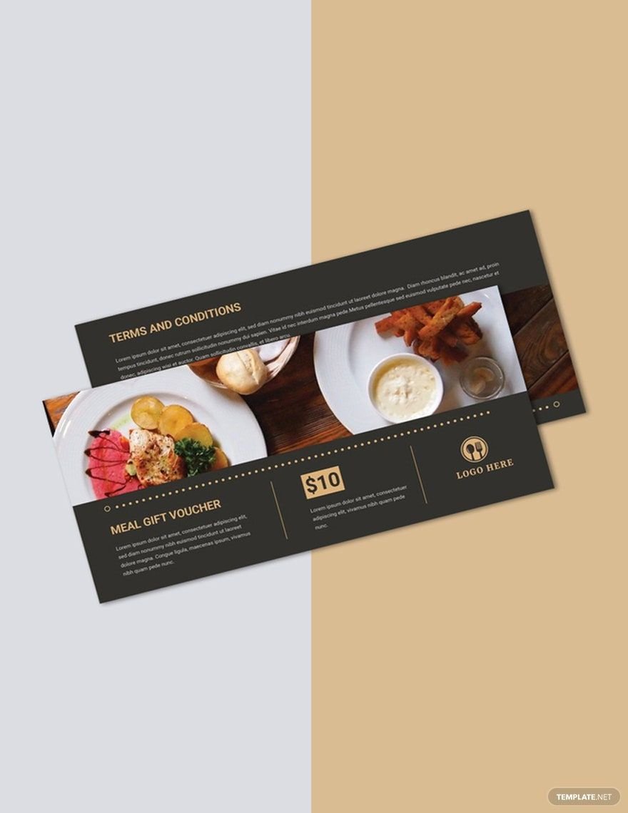 printable meal gift vouchers