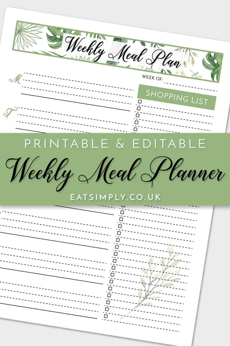 Free Meal Planner Printable