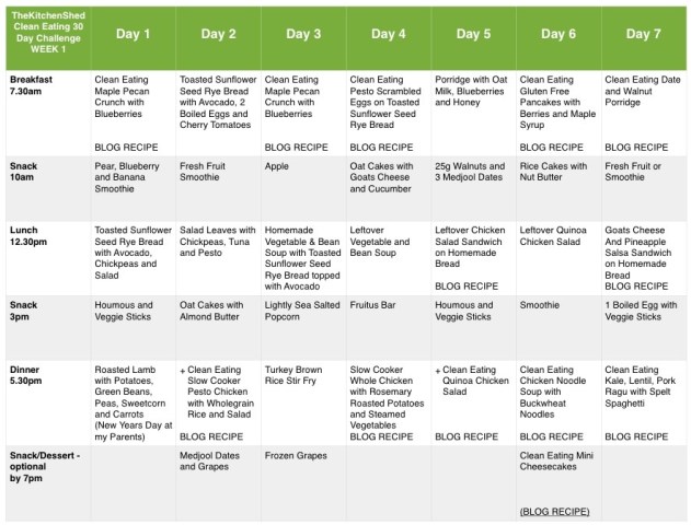 printable meal planner uk