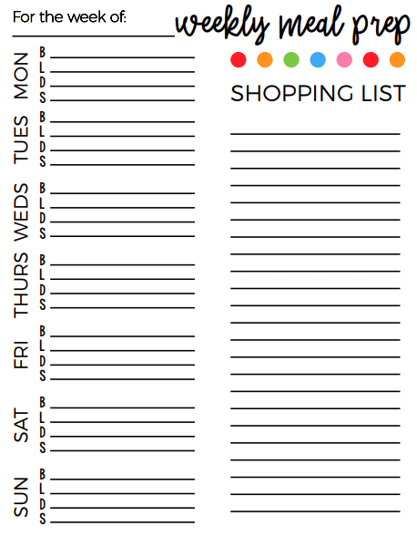 Meal Plan Templates | Poster Template