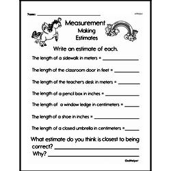 Measurement Worksheets - Free Printable Math PDFs | edHelper.com