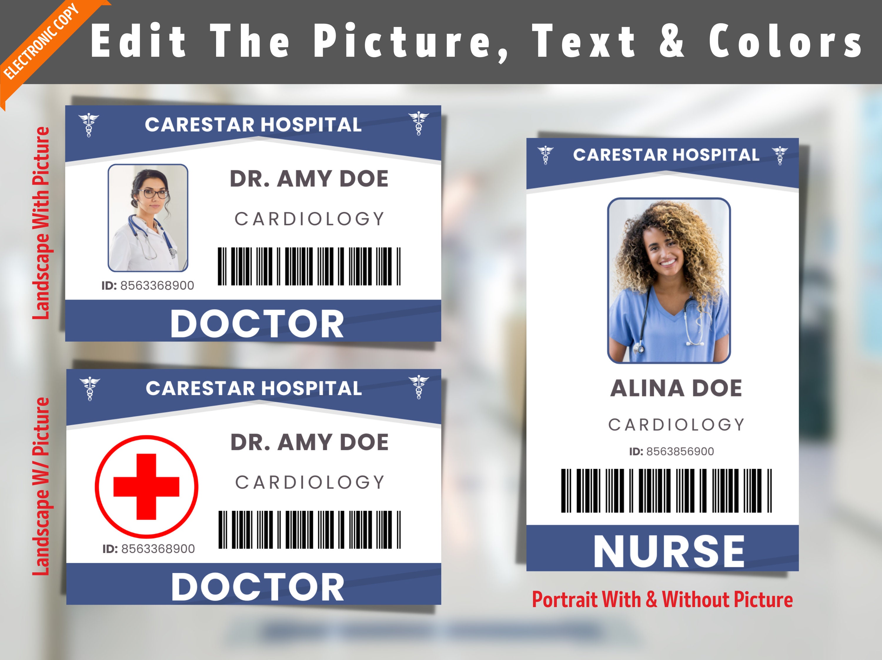 printable medical name tags