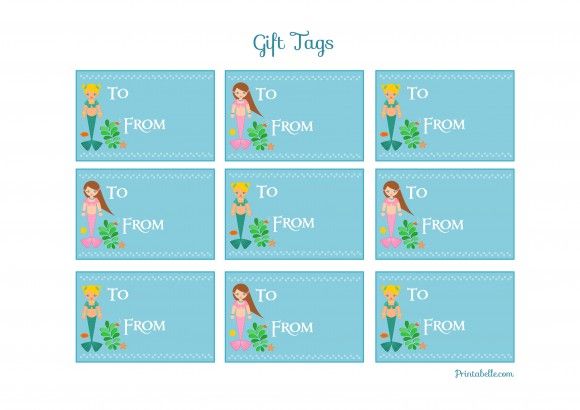 FREE Mermaid Birthday Party Printables
