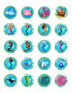 printable mermaid images