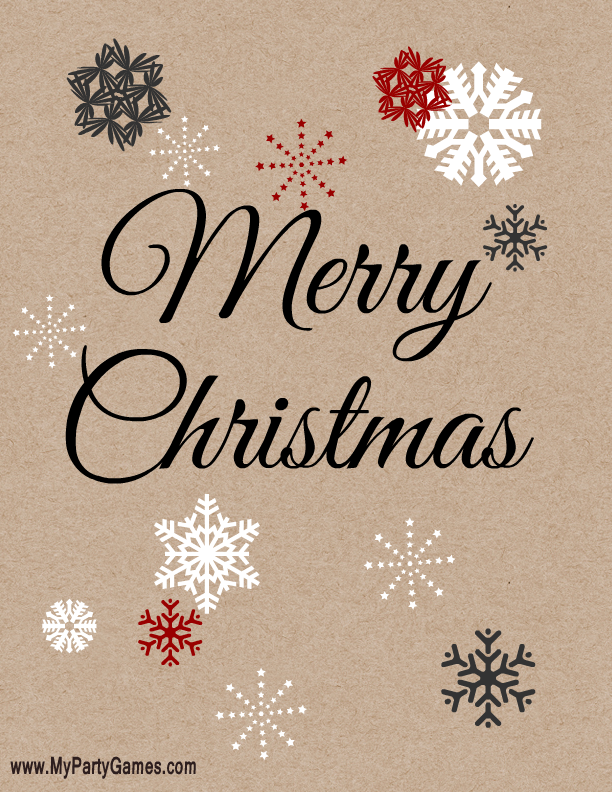printable merry xmas signs