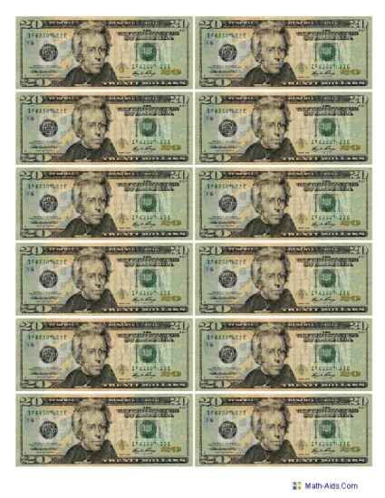 printable mexican play money