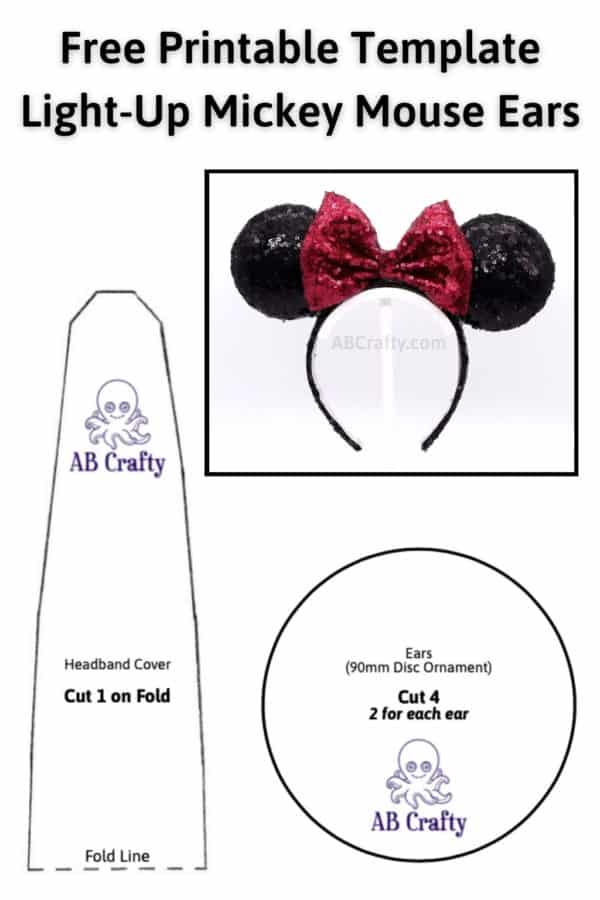 printable mickey mouse recipe cards