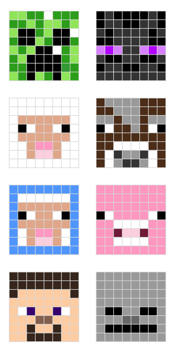 printable minecraft designs