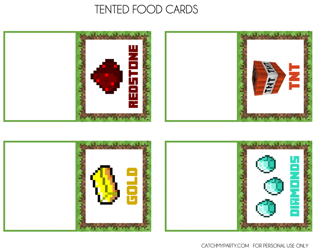Free printable minecraft labels Download Free printable minecraft Free printable minecraft labels Download Free printable minecraft