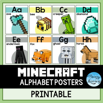 printable minecraft posters