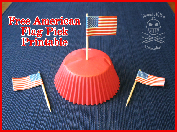 4th of July Flag Cupcake Picks How-to
