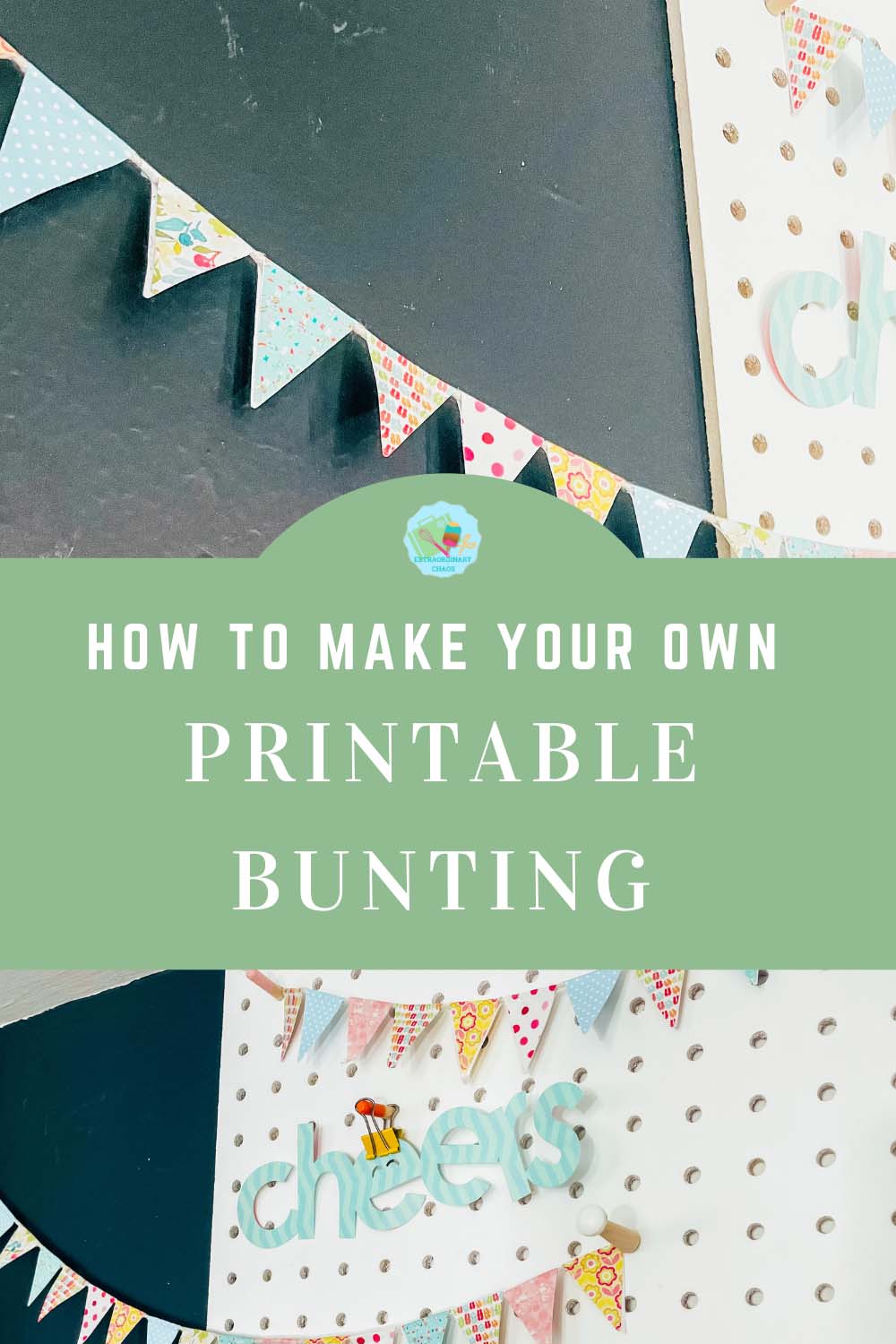 printable mini bunting flags