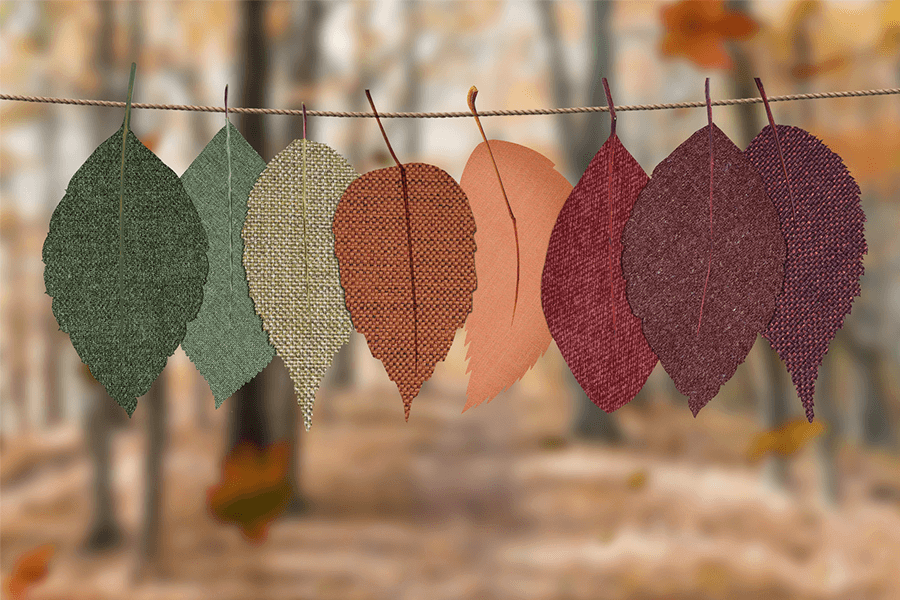 Fall Mini Bunting Flags - Free Printable -