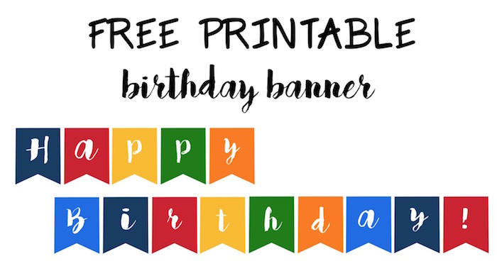 printable mini happy birthday banner