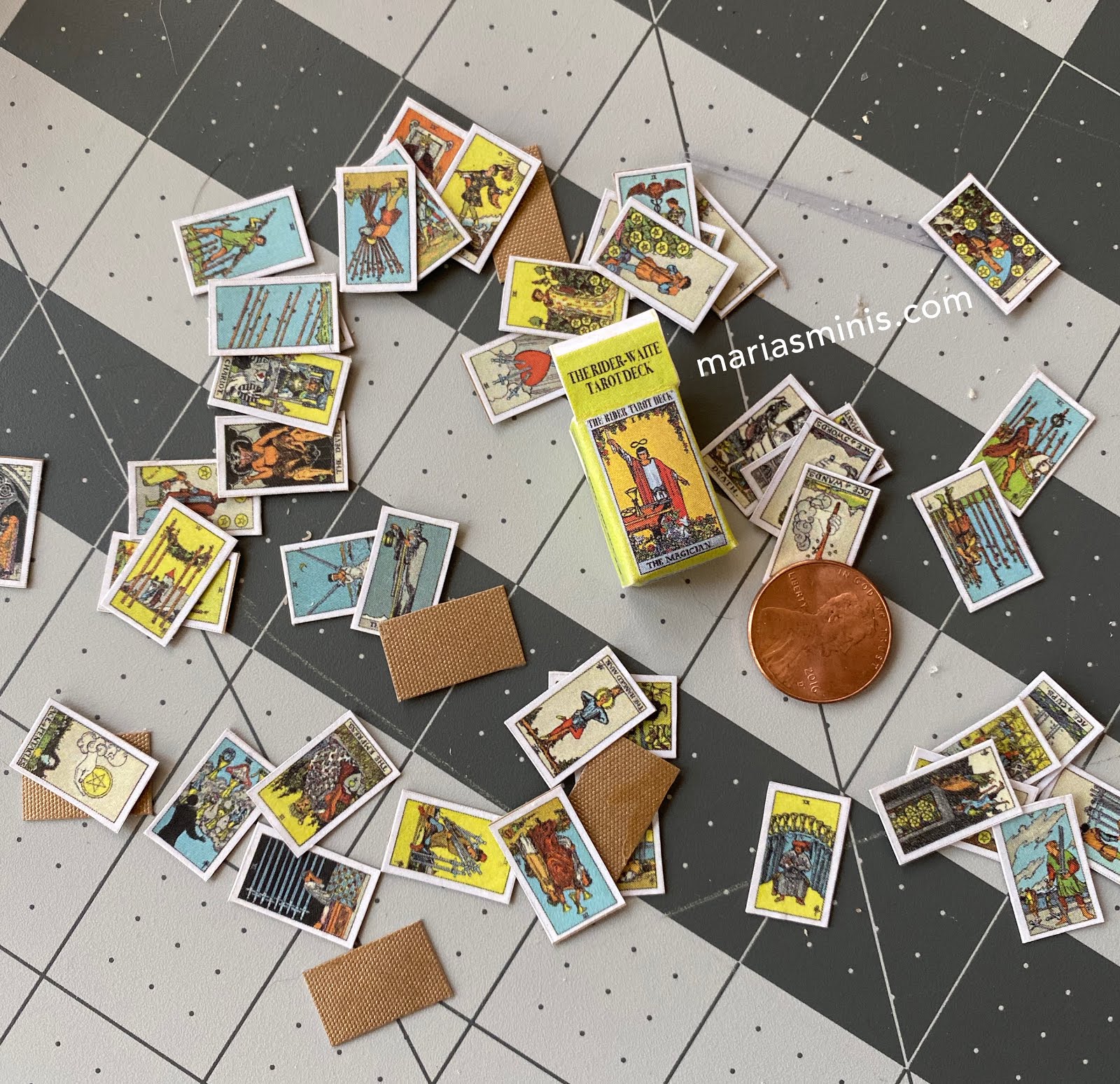 Miniature Tarot Deck Free Printable
