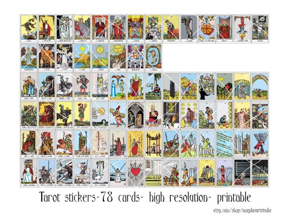 printable mini tarot cards