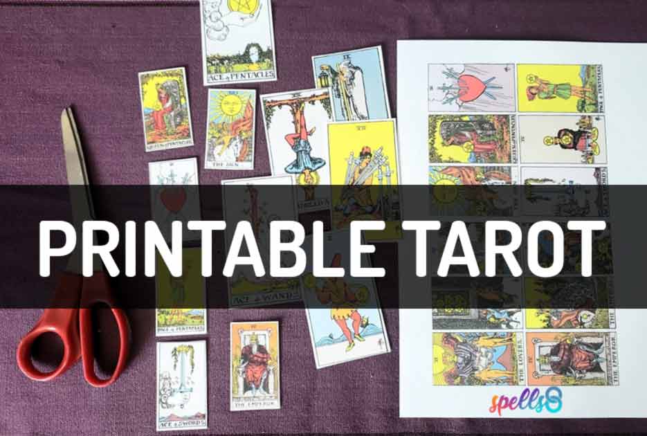 printable mini tarot cards