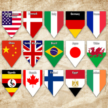 printable miniature flags of the world