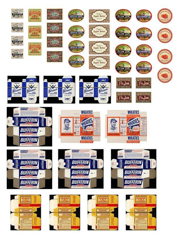 Free Printable Miniature Food Labels Free Printable Miniature Food Labels