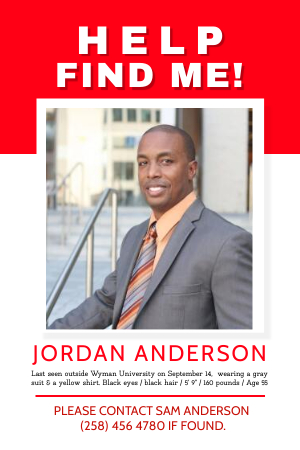 Customize Free Missing Person Posters | PosterMyWall