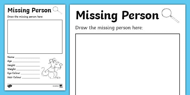 printable missing posters