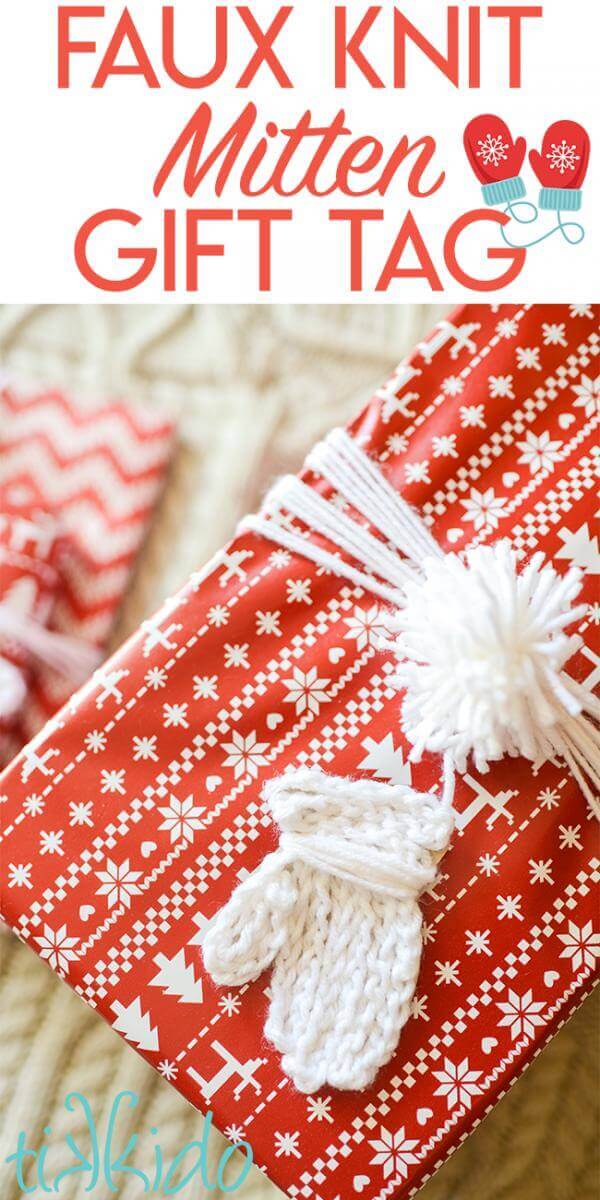 Mittens Christmas Gift Tags Printable Template - Merriment Design
