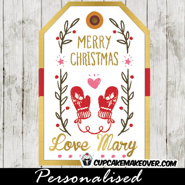 Faux Knit Gift Tag Tutorial