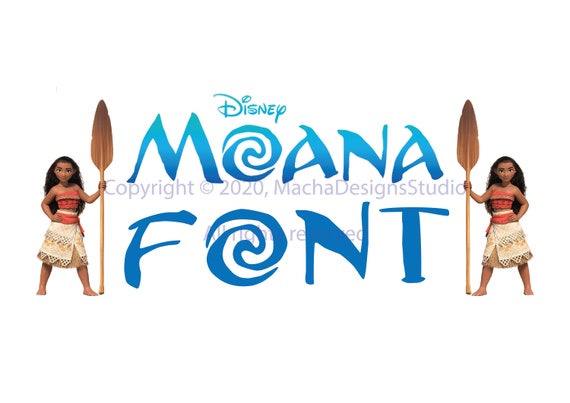 Moana FONT SVG, Moana Alphabet SVG, Font Svg, Moana Svg, Digital ...
