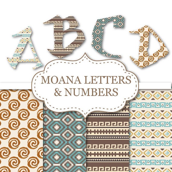 printable moana letters