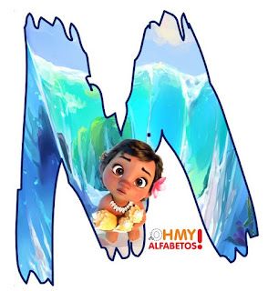 Tierno Alfabeto de Moana Bebé.