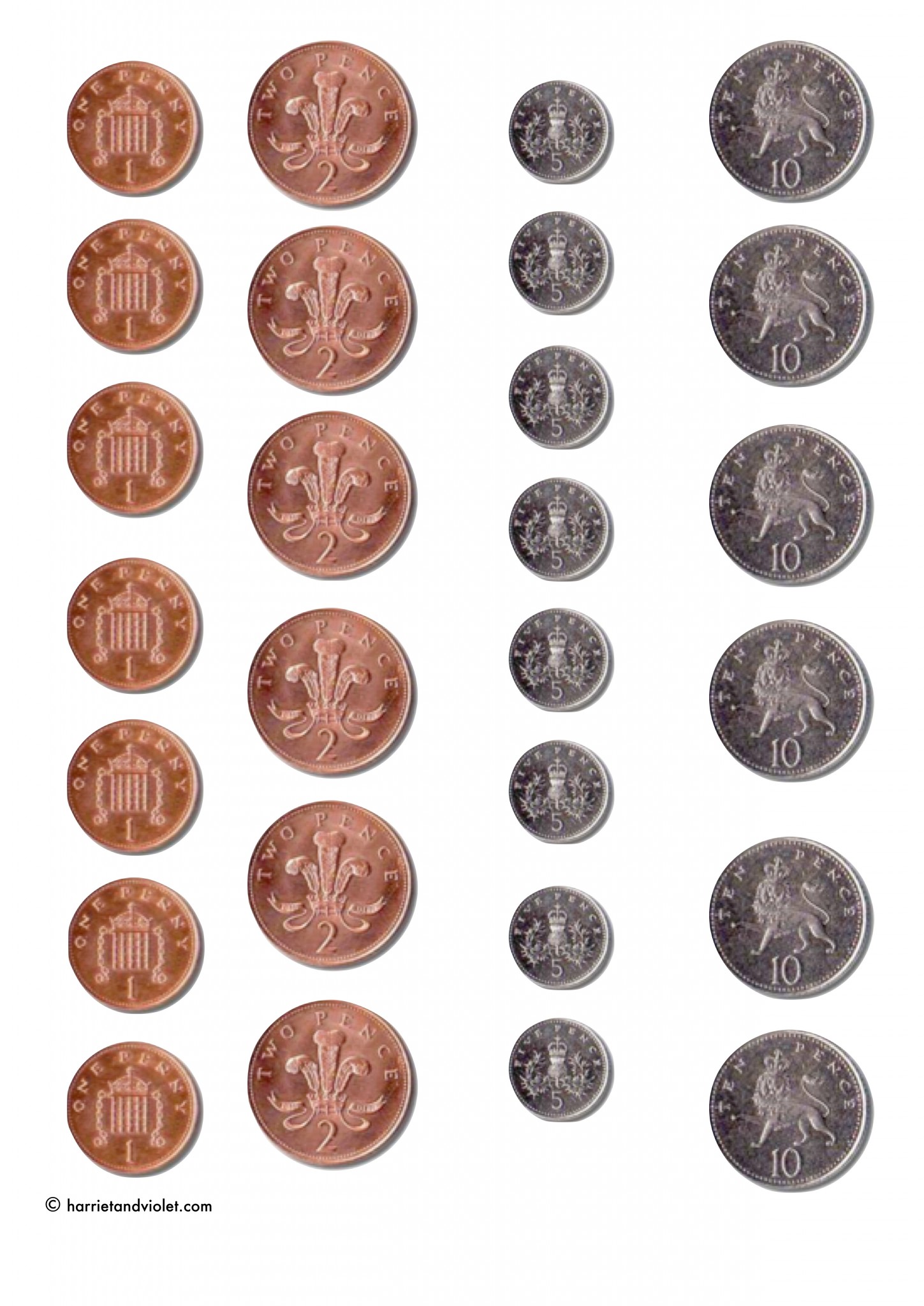 printable money and coins