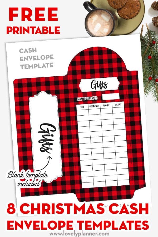 printable money envelope christmas