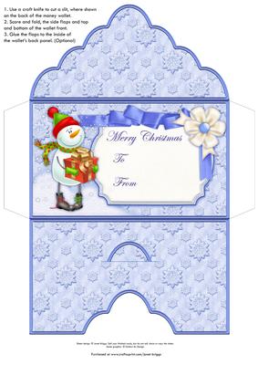 printable money envelope christmas