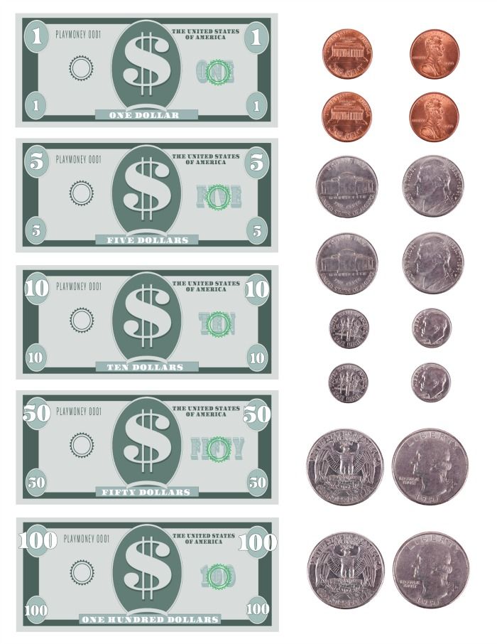 printable money for play