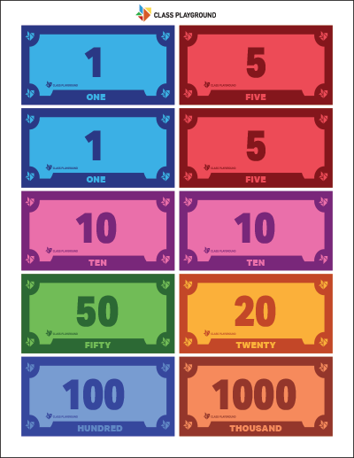 printable money for play