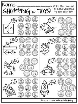 printable money games for 1st graders